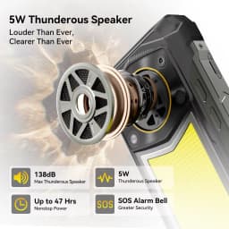 Global version Blackview ROCK 5 Rugged Smartphone Android 16 6.78'' 2.4K Display Camping Lantern 20000mAh 108MP NFC Mobile Phone