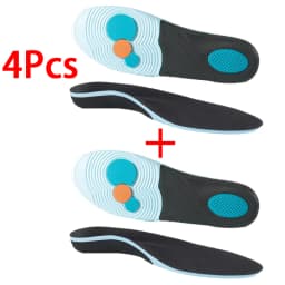 1 Pair Arch Support Plantar Fasciitis Insoles Soft Sole Shock-Absorbing Sports Shoes Insoles Flat Foot Orthopedic Insoles Unisex