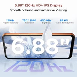 Doogee M30 Smartphone 135Db Speaker Android 16 8000Mah Battery 6.88'' Screen 48Gb Ram (6Gb +42Gb) 256Gb Rom Unisoc T7280 Nfc