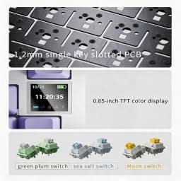 AJAZZ AK820 and AK820PRO Mechanical Gaming Keyboard 75% Layout PBT OEM Keycap RGB Backlight Full Key Anti-Ghosting Type-C