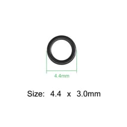 OUZEY 100Pcs Carp Fishing Round Connector Rig Ring Stainless Steel Quick Change Matt Black O rings Fishing Tackle Accessories