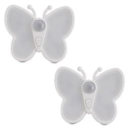 Butterfly Motion Sensor Night Light LED Under Cabinet Lights Rechargeable Lamp for Closet Wardrobe Stair Bedroom Kitchen Decor