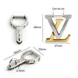 4/10Sets Metal Clasp Lock Snap Hook For DIY Leather Craft Handbag Shoulder Purse Briefcase Catch Buckles Whole Set Accessories