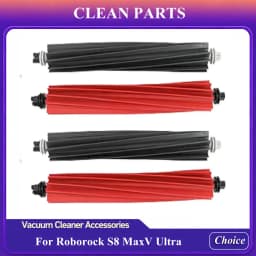 For Roborock S8 Maxv Ultra Vacuum Cleaner Accessories Mian Brush Side Brush Mop Pads Cloth Dust Bag Hepa Filter Spare Parts