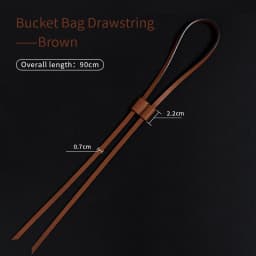 CRAZYSMITH Bag Straps Drawstring for LV Noe BB nano Mini Petit Bucket Bags Vachetta Leather Accessories Replacement Tension Cord