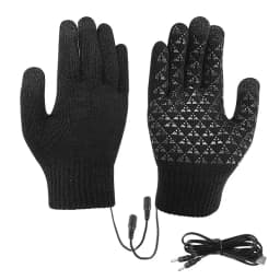 Rechargeable Electric Heated Gloves USB Heated Knitted Gloves Skiing Climbing Motorcycle Gloves Touch Screen Winter Hand Warmer