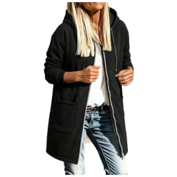 Long Zip Up Hoodie Women Fall Casual Oversized Hooded Sweatshirts Be Still Hoodies for Women