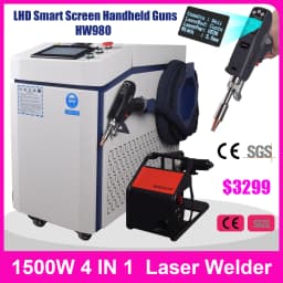 Raycus 3000W Laser Welder 4 IN 1 Laser Welder Welding Cutting Cleaning Soldering Machine for Metal Double Wire Feeder Machine