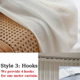 S Fold Wave White Tulle Customized Quality Window Sheer Curtains for Living Room Bedroom Decor Voile Yarn Luxury Chiffon창문커텐