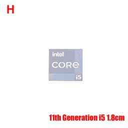 DIY Eleventh Generation 11th Generation Core I9 EVO I7 I5 Win10 Computer Sticker Notebook Label Laptop Metal Sticker