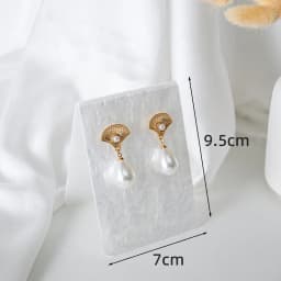 Acrylic White Newest Earring display stand Holder Jewellery Organizer Jewelry Packaging & Display Case Props