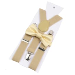 Adjustable Elastic Leather Suspenders Bowtie Set Men Women Baby Blue Braces Straps For Wedding Y-Back Shirt Accessories Gift