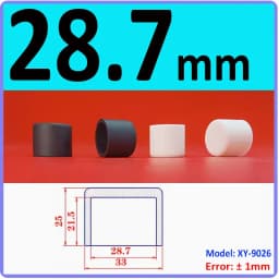 3mm-60.5mm Black/White Silicon Rubber Caps Blanking End Cover Protectors For Round Pipe/Furniture