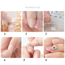 288pcs (12 Sheets) Double Side Glue Nail Sticker for Press on Nail Adhesive Tabs Waterproof Breathable Glue Tabs Transparent