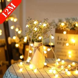 10M LED String Lights with USB/Battery Power Ball Garland Outdoor Lamp for Wedding Garden Fairy Christmas Decoration