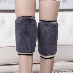 Thickened Fleece Knee Pads Winter Adjustable Compression Siing Kneepad Knee Thermal Elastic Hiking Cycling Riding Knee Protector