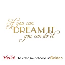 Large Quotes Motivating Dream Phrases Wall Sticker Home Decoration Accessories If You Can Dream It You Can Do It Vinyl Stickers