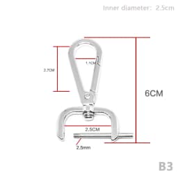 1PC DIY Metal Detachable Snap Hook Trigger Clips Buckles For Leather Craft Bag Strap Buckles Handle Shoulder Webbing