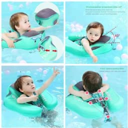 Mambobaby New Non-Inflatable Baby Float Seat Float Baby Ring Pool Toys Fun Accessories Boys Girls General