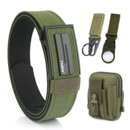 VATLTY Thick Tactical Belt for Men Metal Automatic Buckle Military Pistol Belt Tight Nylon Work Tool Belt Casual Waistband Male