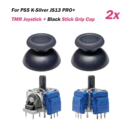 2/10pcs K-SILVER JS13 Pro+ TMR Electromagnetic Joystick for PS5 Anti-Drift 3D Analog Durable ThumbStick Analog Joystick Grip Cap