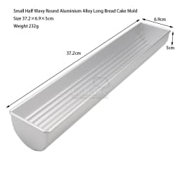 Long Style Bread Mousse Cake Mold Round Trigon Ladder Wavy Flower Shape Aluminium Dessert Steaming Moulding DIY Kitchen Gadgets