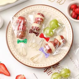 30Pcs/bag Golded Wire Bowknot Bow Metallic Twist Ties Bow Tie Wrapping for Food Cookies Lollipop Candy Bags Sealing Fixed Ties