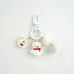 Creative Candy Color Flower Heart Pendant Keychain Cute Small Flower Key Ring Bag Pendant Accessories Luminous Turtle Pendant