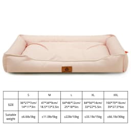 Winter Dog Bed-Dog Sofa Beds for Dogs,Foam Pet Couch Bed with Washable Removable Cover,Waterproof Lining and Non-Slip Bottom