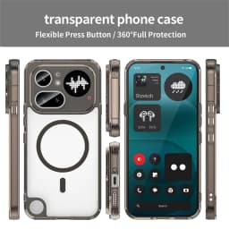 Flexible Wireless Charging Magnetic Case For Nothing Phone 4A Pro Cover Transparent Shell Fundas Coque