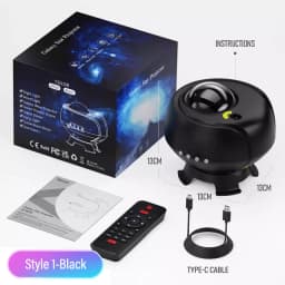 2024 New Color Changing Nebula Aurora Starry Sky Music Star Galaxy Projector Night Light For Home Party Bedroom Gifts