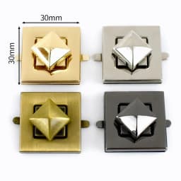 2Pcs Metal Bag Lock Buckles Turn Twist Locks for Women's Handbag Shoulder Bags Closure Latch Clasp DIY Hardware Accessories
