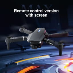 2026 Upgraded E88 PRO MAX Foldable Drone with Dual Cameras, 8K Screen Remote Control, Extra Batteries, One Key Return, Portable RC Quadcopter for Adult Beginners, Black Friday Christmas Holiday Gift