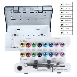 Universal Dental Implant Prosthetic Restoration Kit Drivers Torque Wrench Screwdrivers