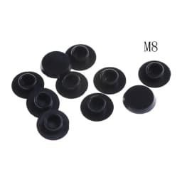10Pcs M5-24 Practical Black Hex Socket Fasteners Screws Covers Caps Allen Bolt Screw Nut Round Head Cover Cap Protector