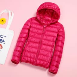 Light Down Jacket Women Inner Cloth Autumn Winter Slim Short Stand hooded Warm White Duck Down Coat Women Outerwear Plus Size