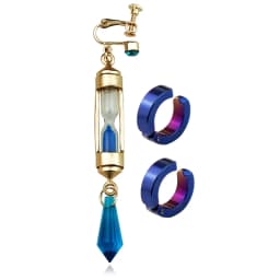 Anime Vanitas Earrings The Case Study of Vanitas No Karte Props Hourglass Earrings Ear Cuff Cosplay Jewelry Ear Studs Gifts