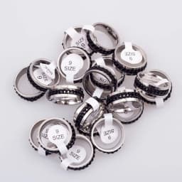 Wholesale Bulk 20pcs/Lots Rotatable Chain Spinner Stainless Steel Rings Decompression Jewelry For Men Women Mix Style