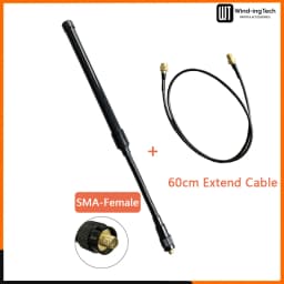 Gooseneck Tactical Antenna UV-25 AR-152 VHF UHF Foldable Antenna For Baofeng UV-18 Pro MAX UV-5R Quansheng UV-K5 UV-K6 Ham Radio