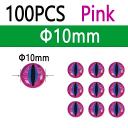 100pcs Holographic 3D Epoxy Fish Eyes Dragon Eyes For Baitfish Streamer Saltwater Fly Jig Baits Fishing Lure Making 3mm~12mm