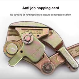 Electrician Wire Puller Tensioner Wire Rope Jammer Tool 0.5T 1T 2T 3T Metal Wire Rope Clip Double Hook Wire Tightener Power