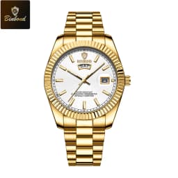 BINBOND Luxury Sport Wrist Watch For Man Waterproof Luminous Date Men Watch Quartz Stainless Steel Men's Watches Male Reloj