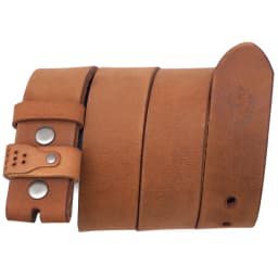 Retro 3.8cm Width Top Layer Cowhide Belt Without Buckle Comfortable Durable High-quality No Buckle Belt For Men Daily Use