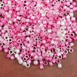2.5mm Pearl Colour Antique Small Craft Beads Mini Glass Cylindrical Beads for Making Bracelet and Necklace