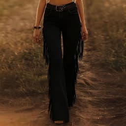 Chic Elegant Tassel Slim Flare Pants Woman Spring New Casual High Waist Stretch Trousers Vintage Solid Streetwear Pants Harajuku
