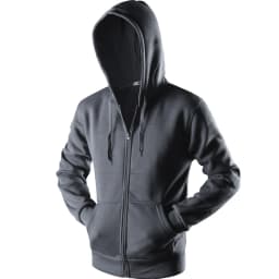 New Plain Mens Zip Up Hoody Jacket Sweatshirt Hooded Zipper male Top Outerwear Black Gray Boutique men