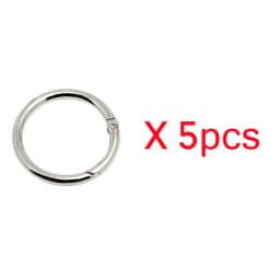 5-30pcs O Rings Metal Bag Buckles 16-38mm Openable Spring Clasp Carabiner Clip Snap Hook Keychain for DIY Handbag Accessories