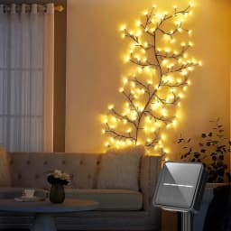 USB Powered Willow Vine Lights 72/96 LED Bendable Branch Lights Indoor Decorative Lighting for Christmas Halloween Easter