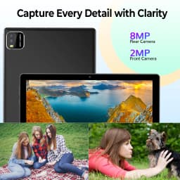 2026 Model 10.1-inch Android 16 Tablet Upgraded Quad-core Processor 12GB RAM (3GB+9GB) 64GB ROM Wi-Fi 6 High Performance Tablet
