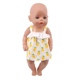 25 Styles Yellow Skirt Doll Clothes For 43 Cm Baby Doll & 18 inch American Doll Girl's Dress,Our Generation Accessories Toys